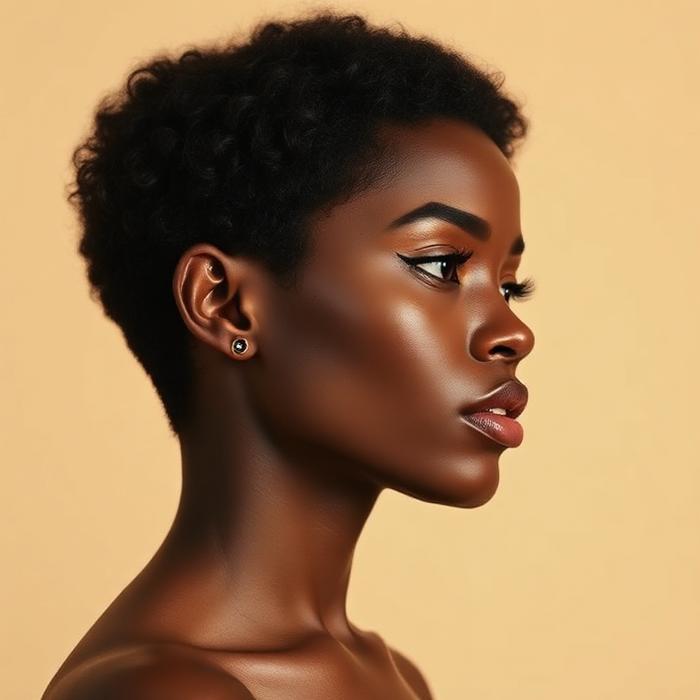 Modern short women's cut